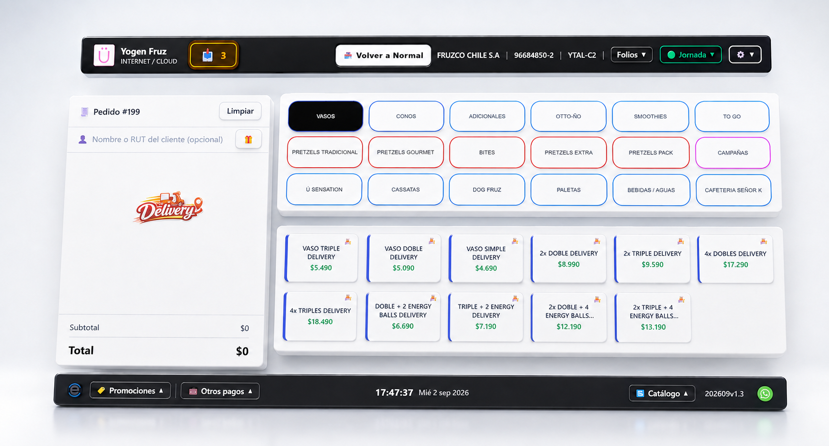 Venta por delivery en Evol POS